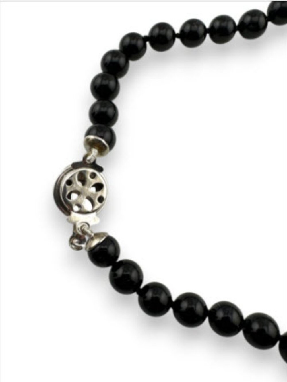Vintage Mallorca Pearl Choker Black Pearls Made in Spain Original Tag 15" - Picture 7 of 9